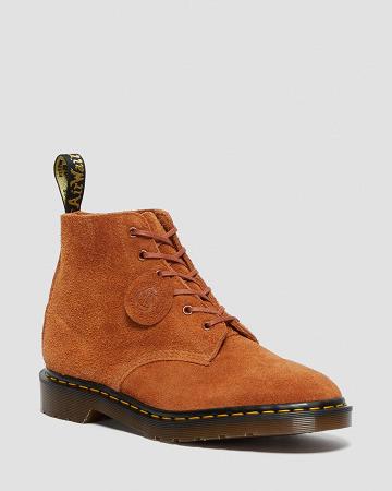 Brown Women's Dr Martens 101 Made in England Suede Ankle Boots | CA 5ILH